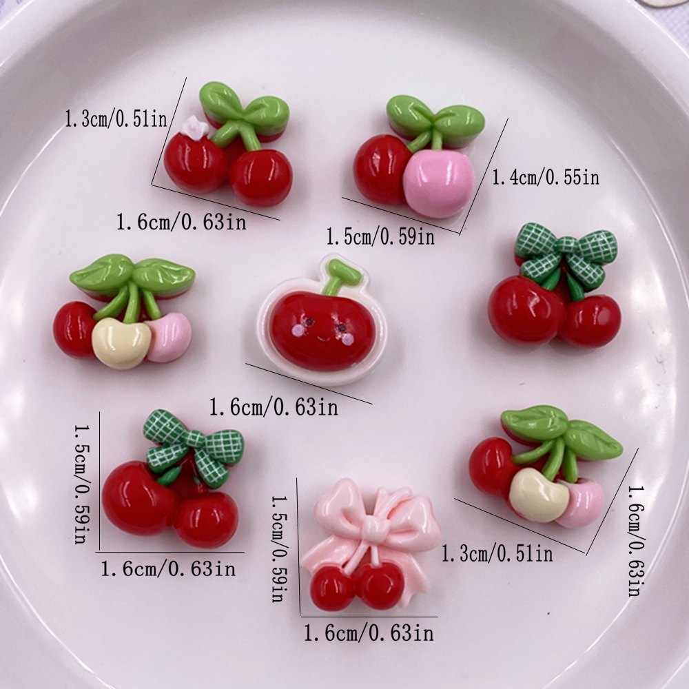 24pcs Colorful Kawaii Cartoon  - Paradise Jewelry & Watches Llc review and price