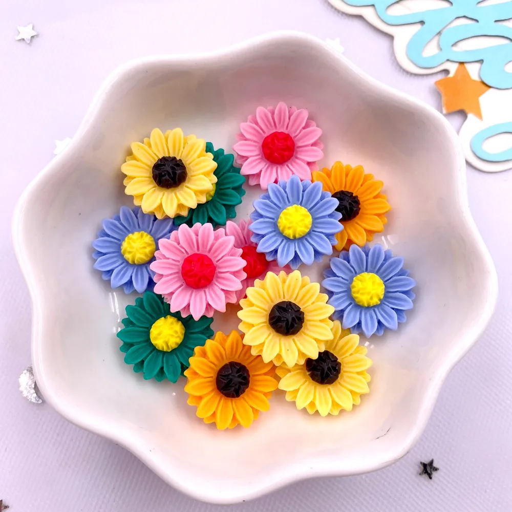 30Pcs Resin Colorful 15mm Sunf - Paradise Jewelry & Watches Llc review and price