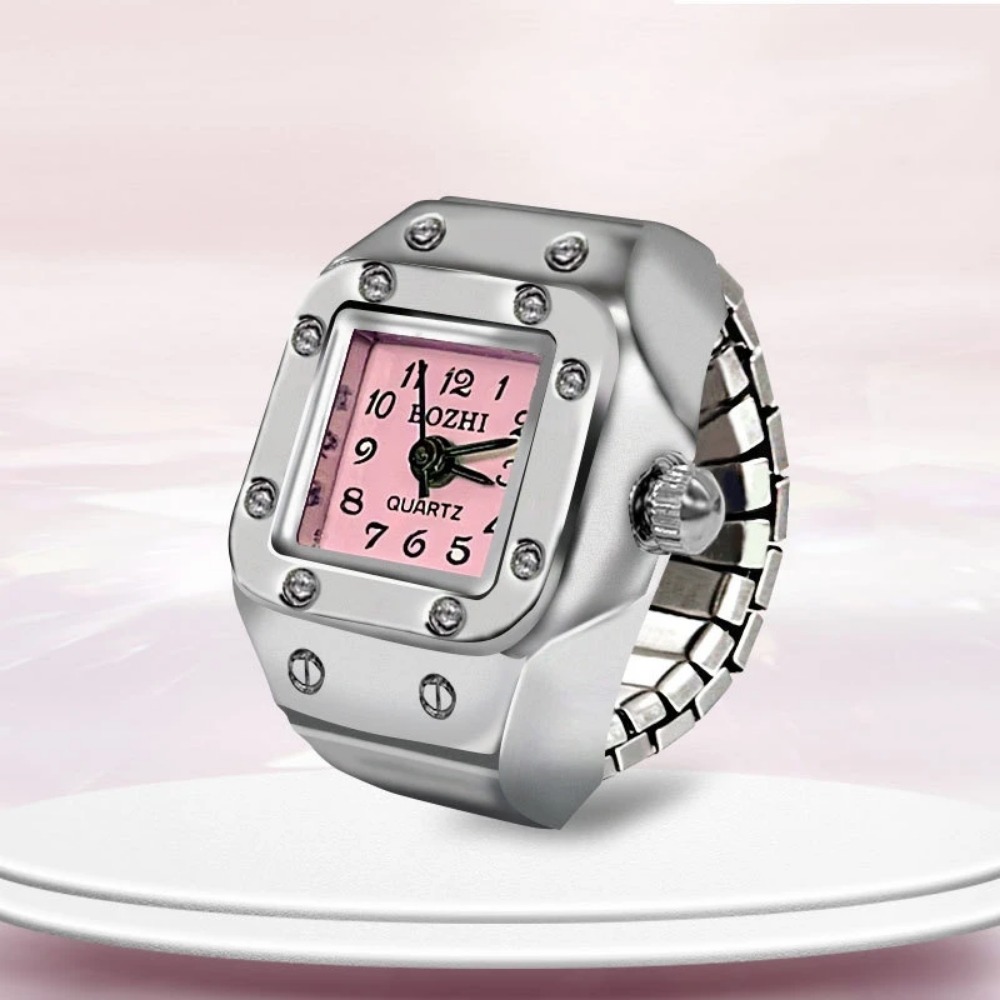 Creative Square Dial Ring Watc - Jewelry Watches For Men review and price