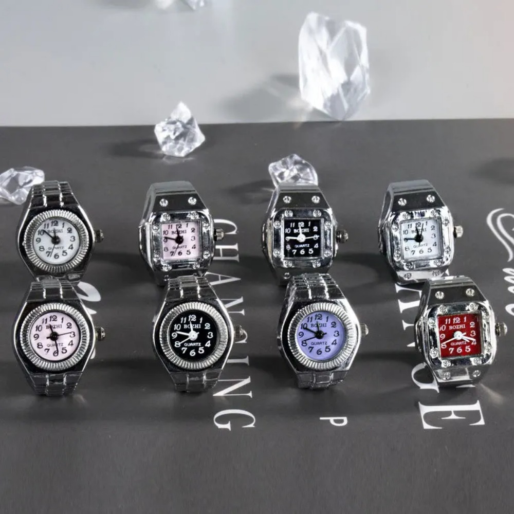 Creative Square Dial Ring Watc - Jewelry Watches For Men review and price