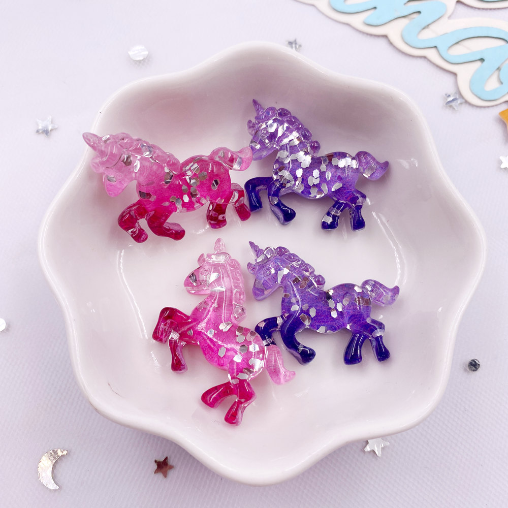 6PCS Colorful Resin Glitter 3D - Paradise Jewelry & Watches Llc review and price