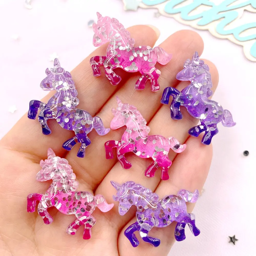 6PCS Colorful Resin Glitter 3D - Paradise Jewelry & Watches Llc review and price