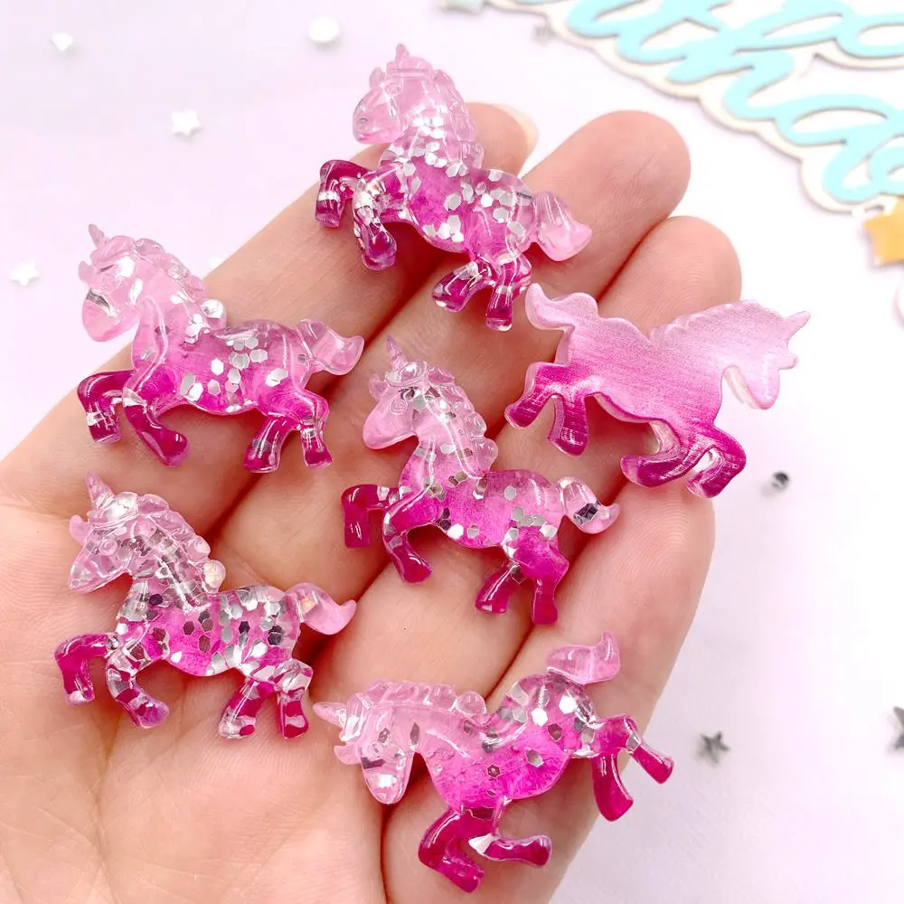 6PCS Colorful Resin Glitter 3D - Paradise Jewelry & Watches Llc review and price