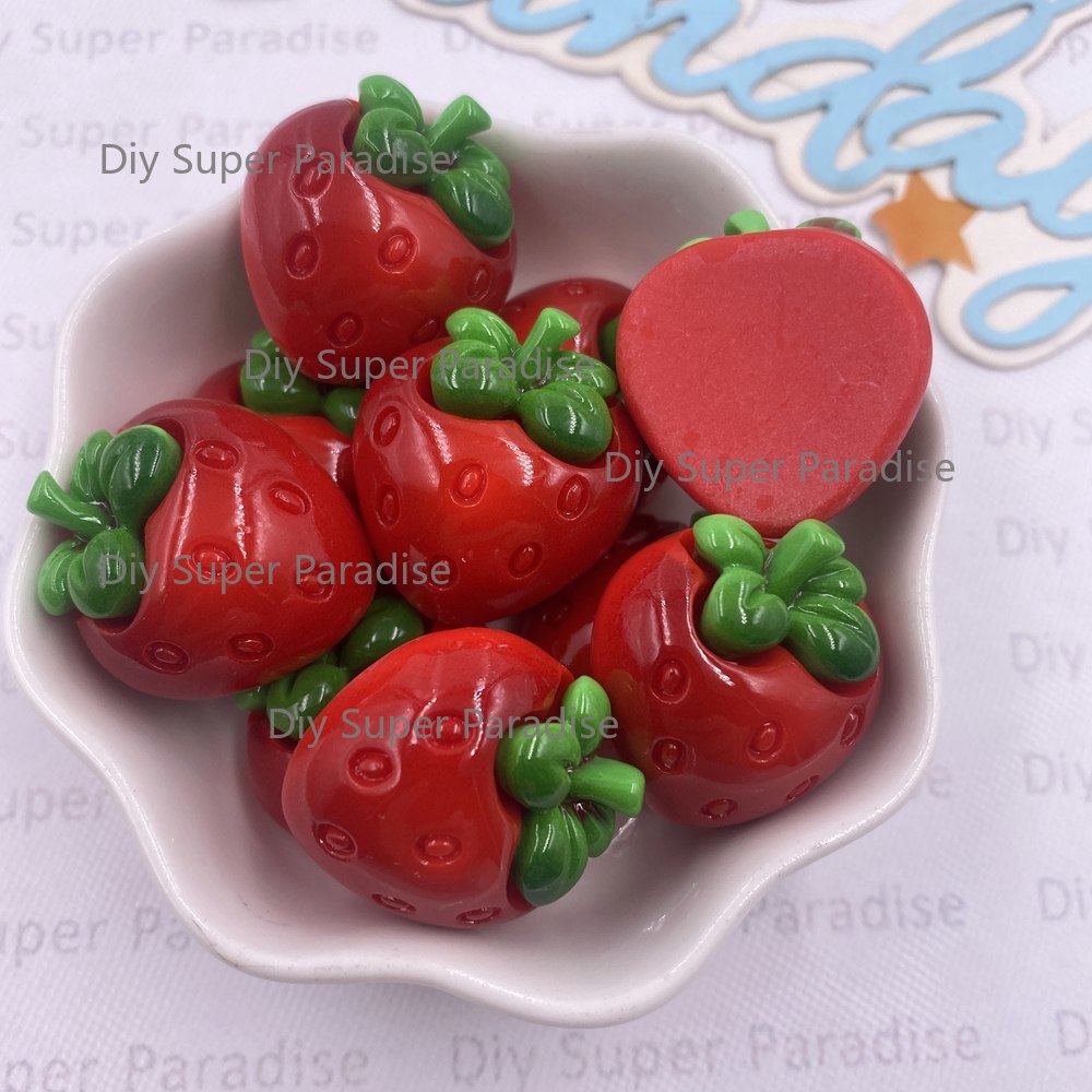 8PCS Resin Kawaii Colorful Red - Paradise Jewelry & Watches Llc review and price