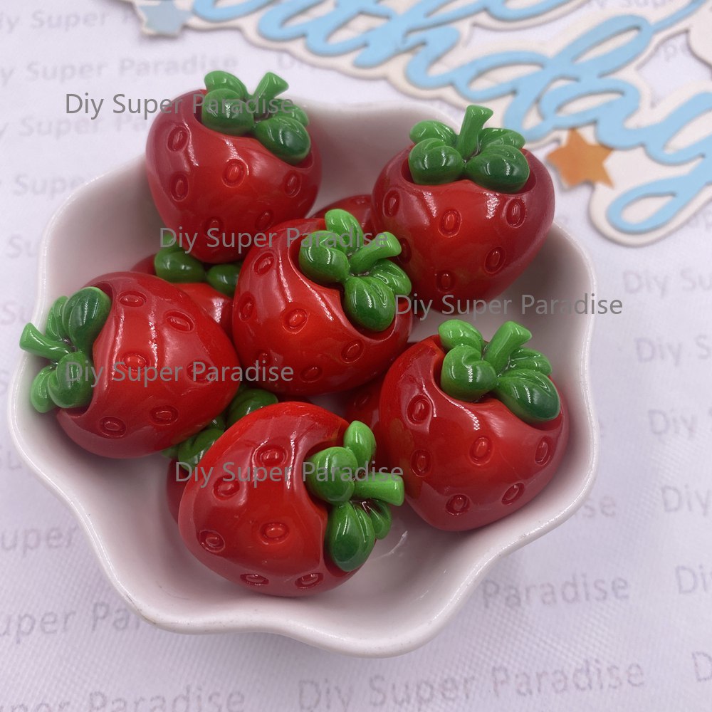 8PCS Resin Kawaii Colorful Red - Paradise Jewelry & Watches Llc review and price