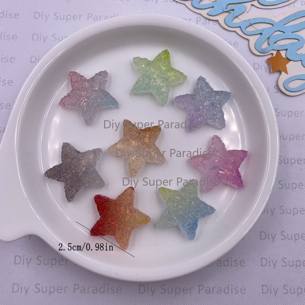 10PCS Resin Clear Candy Color  - Paradise Jewelry & Watches Llc review and price