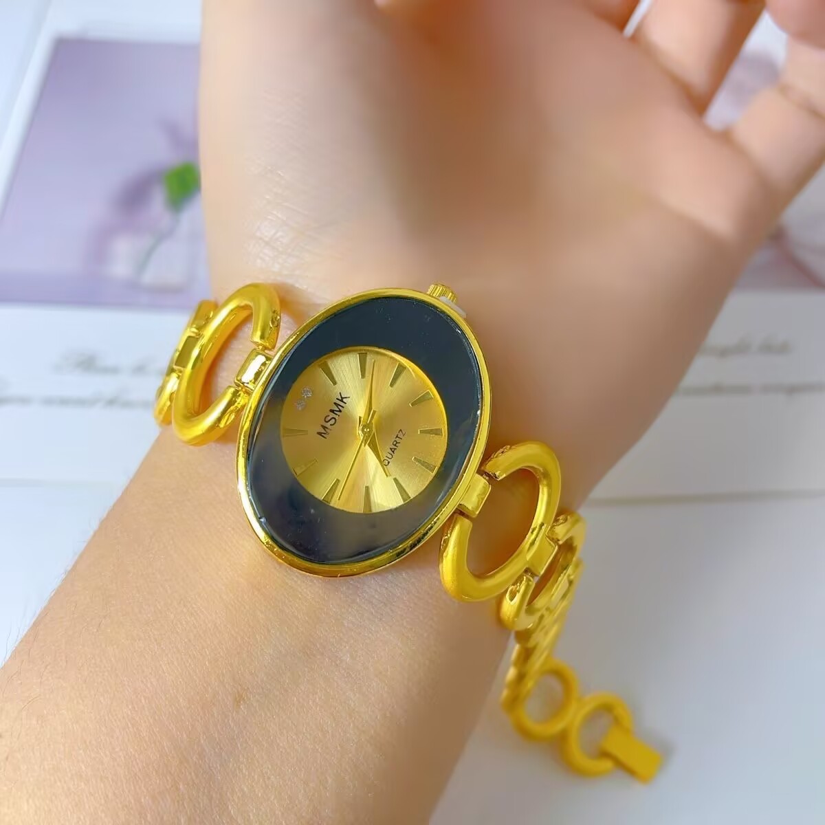 New American 24K Gold Plated W - Jewelry Watches & Accessories review and price